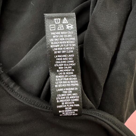 Skims Smooth Slinky Low Open Back Halter Modal Maxi Dress Black Onyx Size 4X NWT - Picture 10 of 11